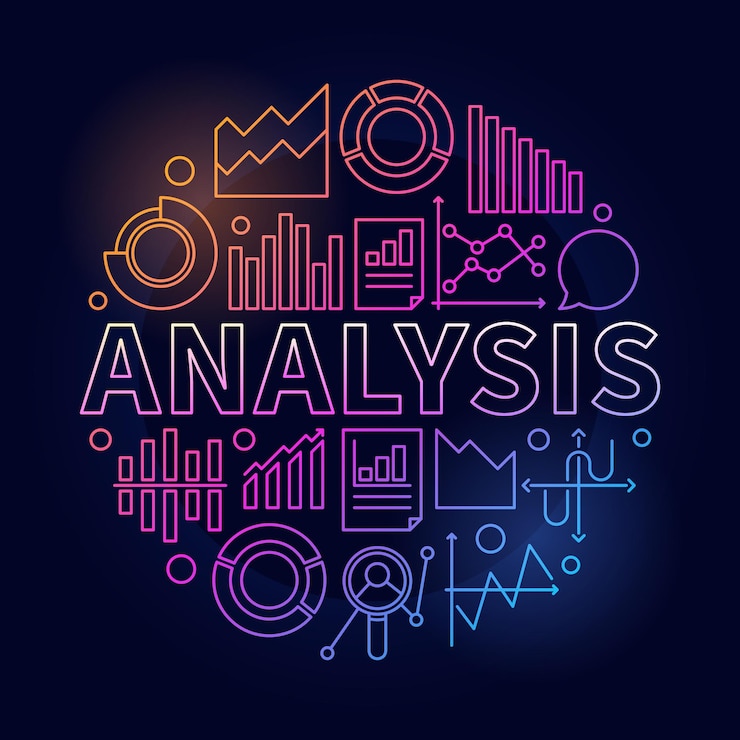 Vector analysis vector colorful modern round illustration or banner