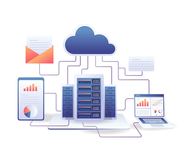 Vector analyst data server computer network