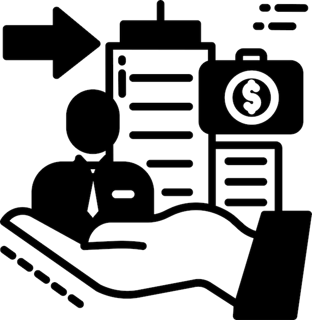 Analytics calculation glyph and line vector illustration