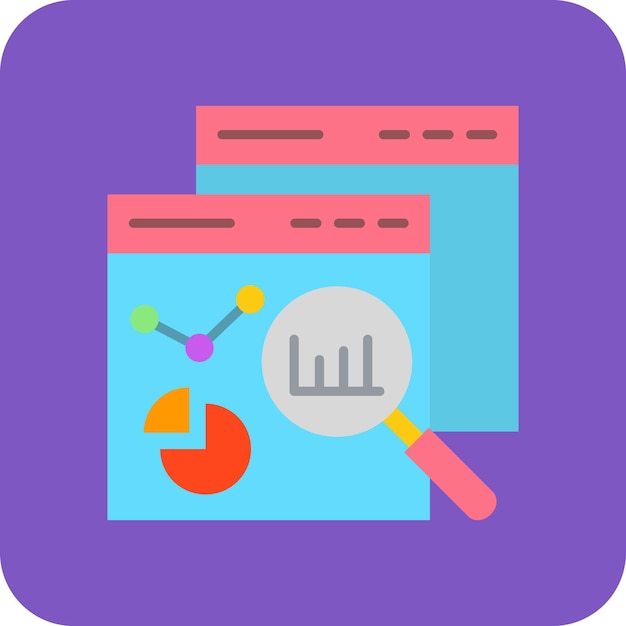 Vector analytics icon