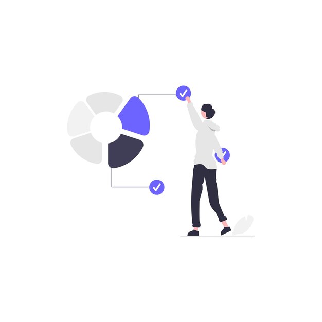 Analytics Pie Chart Flat Icon