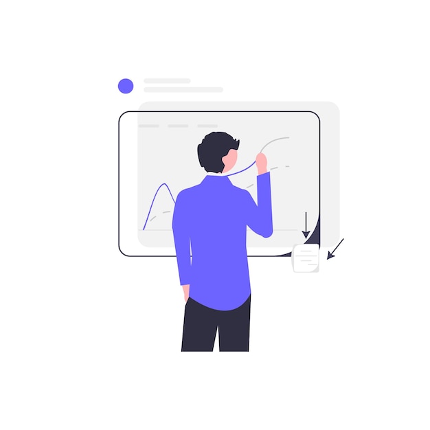 Vector analytics prediction flat icon