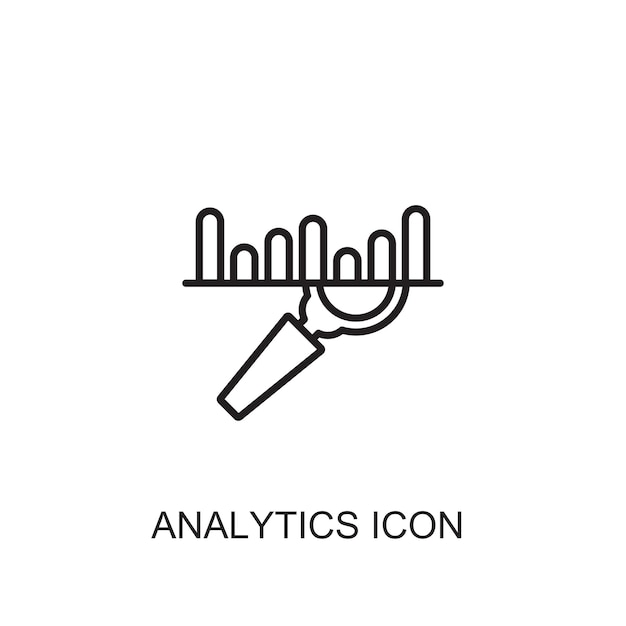 Analytics vector icon icon