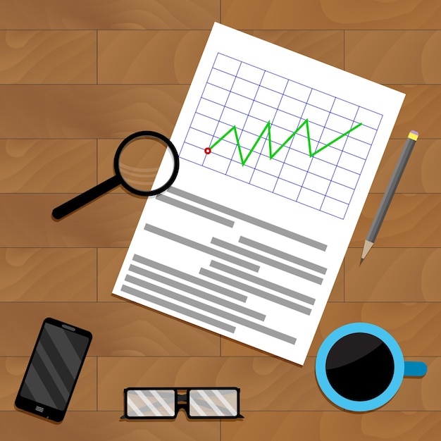 Vector analytics with magnifying glass