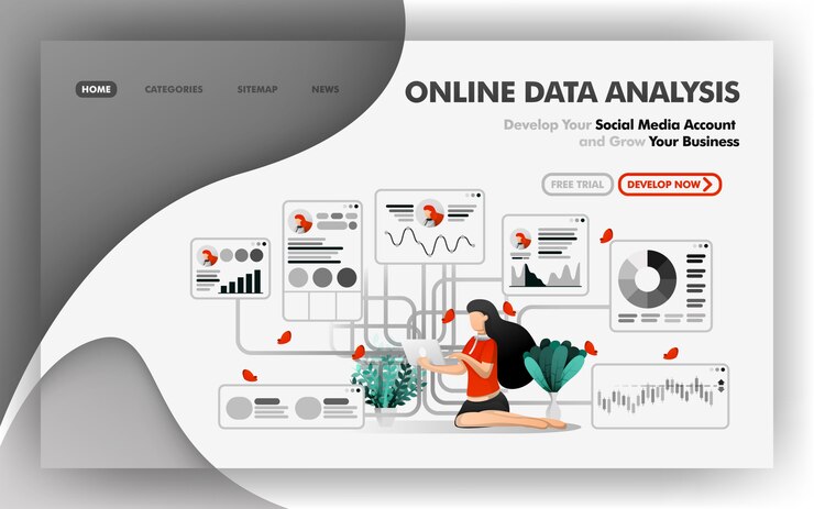 Vector analyze online data for optimize growth and work