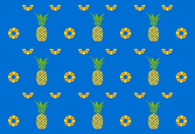 Ananas achtergrondpatroon ontwerp