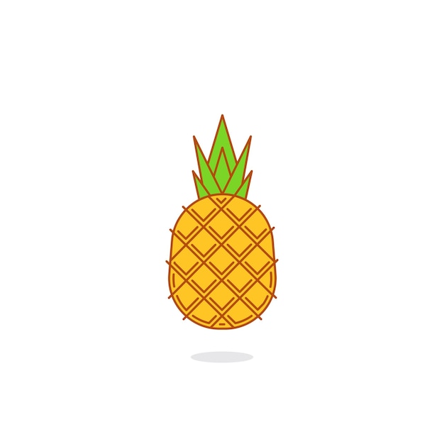 Ananas fruit pictogram illustratie