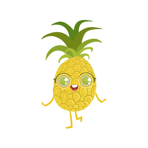 Ananas girly stripfiguur