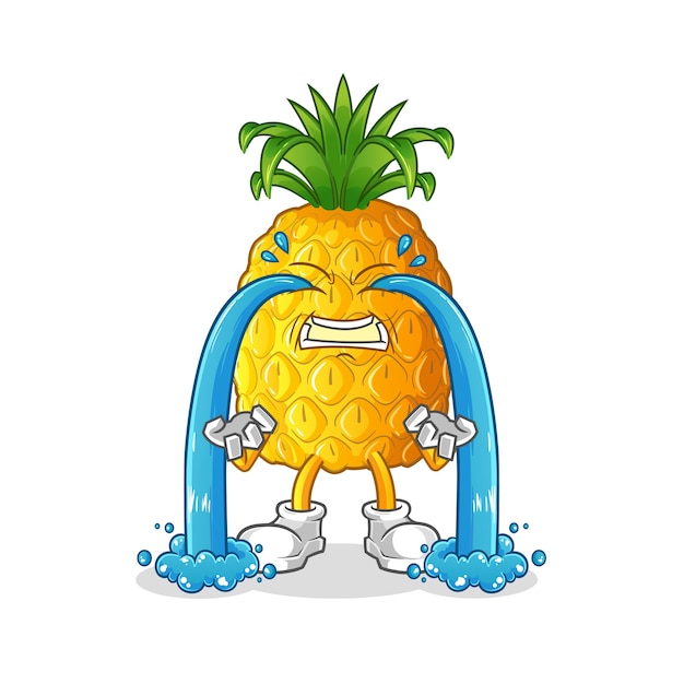 Ananas huilen illustratie