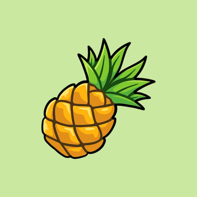 ananas illustratie Geschikt voor decoratie stickers pictogrammen en anderen