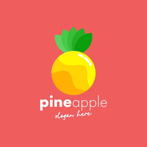 Ananas Logo Ontwerp Concept Vector