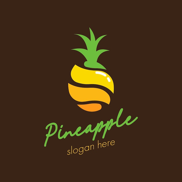 Ananas logo ontwerp concept vector