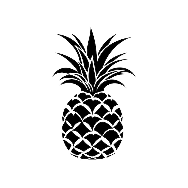 Ananas natuurlijk voedsel icoon Frischheid zoete kunst vectorontwerp