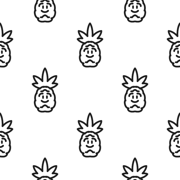 Ananas pictogram illustratie