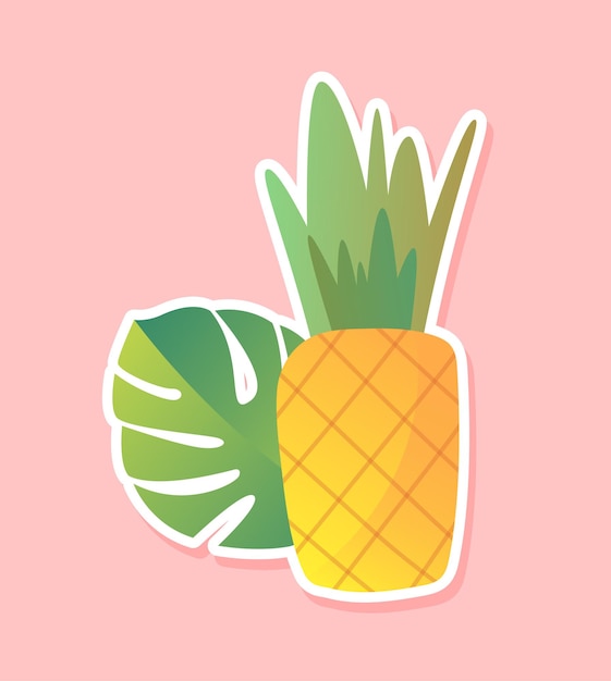 Ananas sticker concept