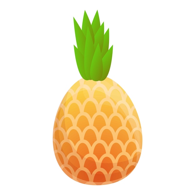 Ananas voedsel pictogram Cartoon van ananas voedsel vector pictogram voor webdesign geïsoleerd op een witte achtergrond