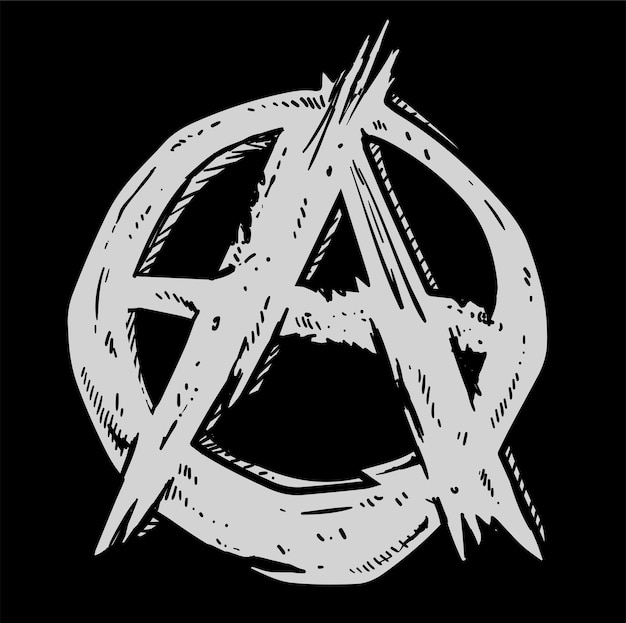 Vector anarchy symbol