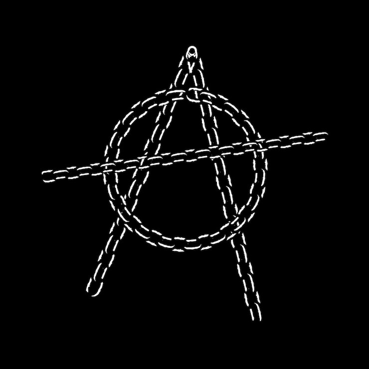 Vector anarcy logo vector image and illustration
