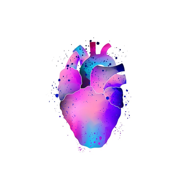 Anatomical heart isolated