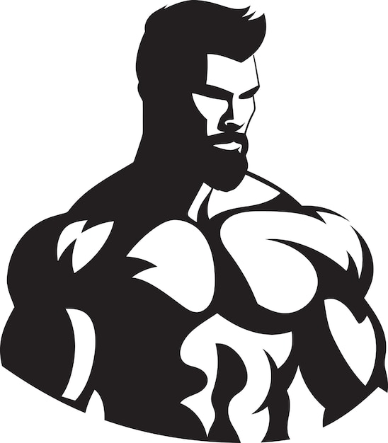 Anatomia in azione la silhouette del bodybuilder