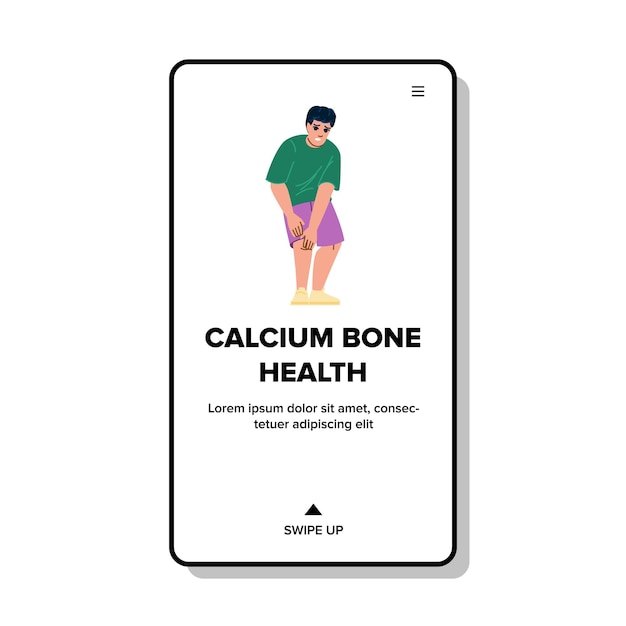 anatomy calcium bone health vector