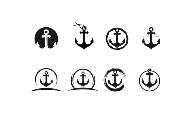 Anchor creative logo design collection