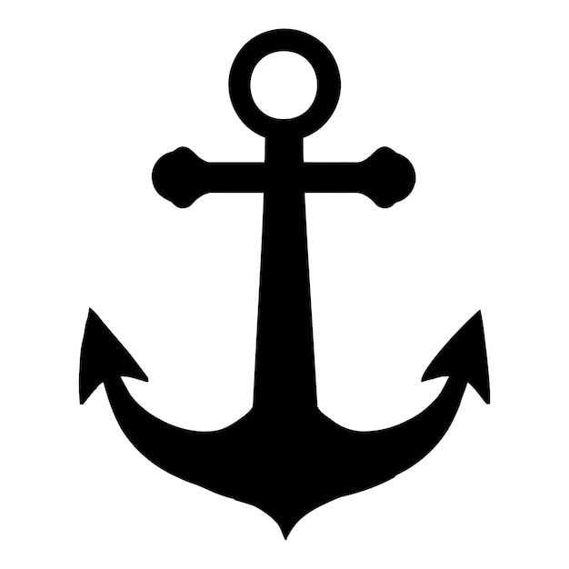 Icona di ancoraggio isolato su priorità bassa bianca. isolato su sfondo bianco env 10.