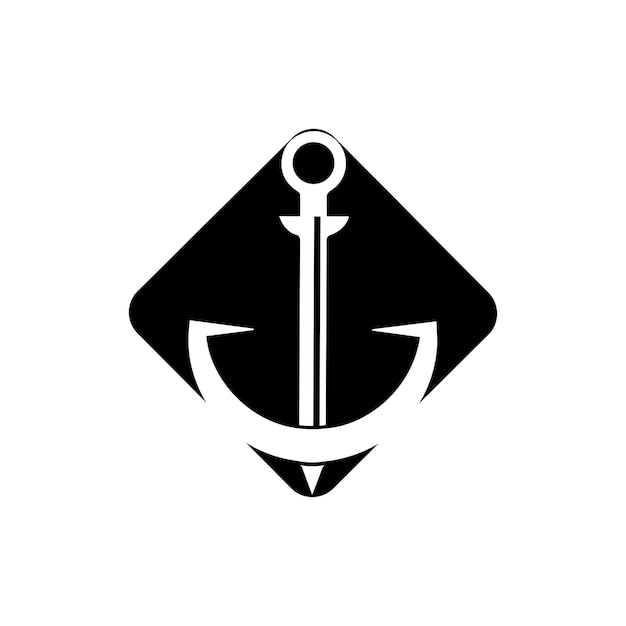 Anchor icon Logo Template vector illustration