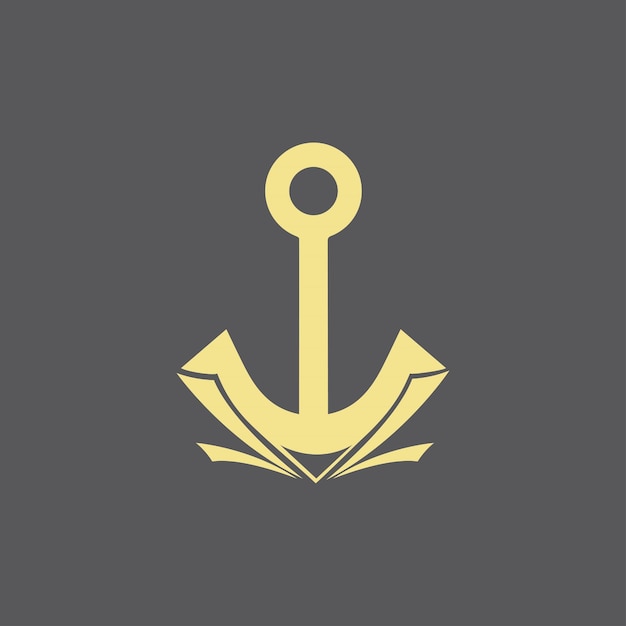 Anchor icon Logo Template vector illustration