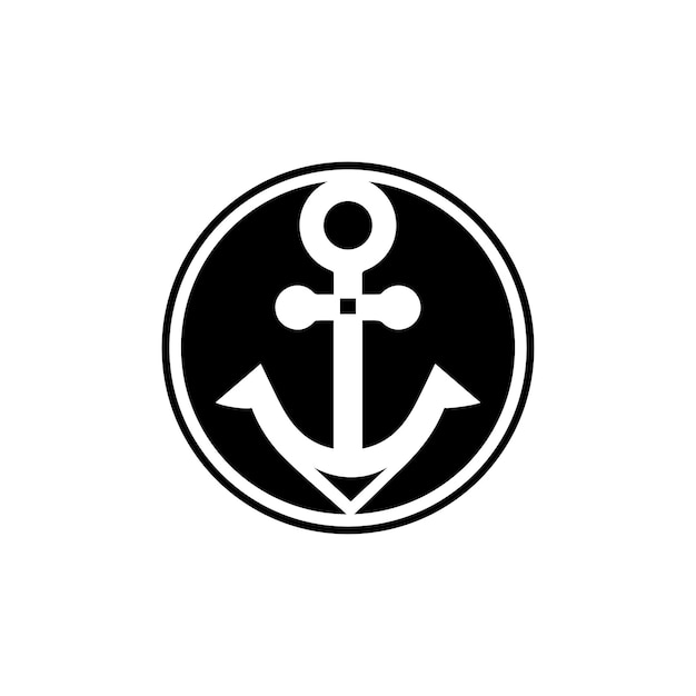 Anchor icon Logo Template vector illustration