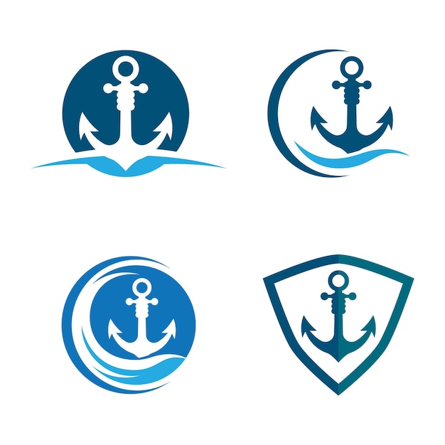 Anchor logo images illustration design