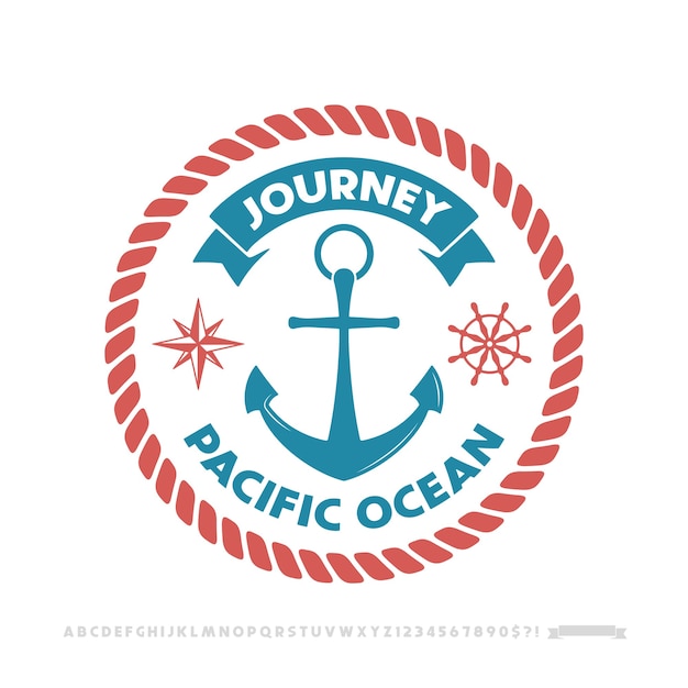 anchor logo, nautical emblem.
