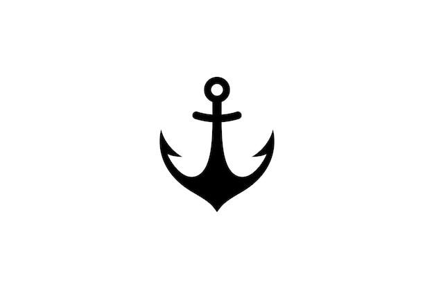 Premium Vector | Anchor logo in simple flat style