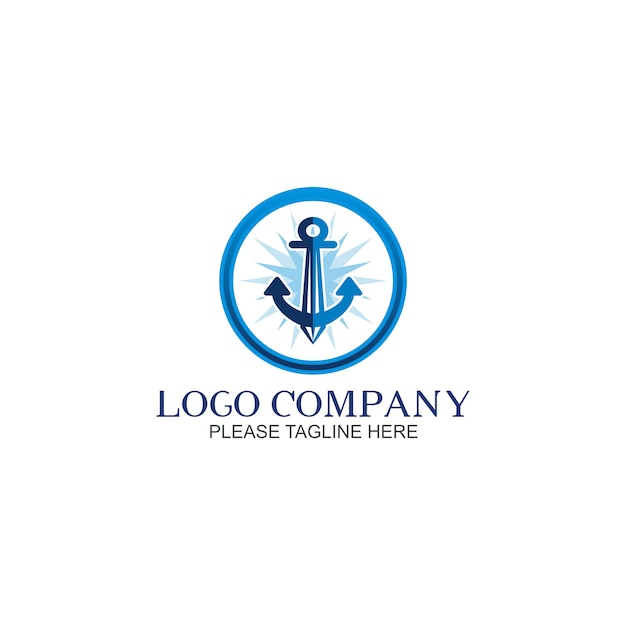 Anchor logo template