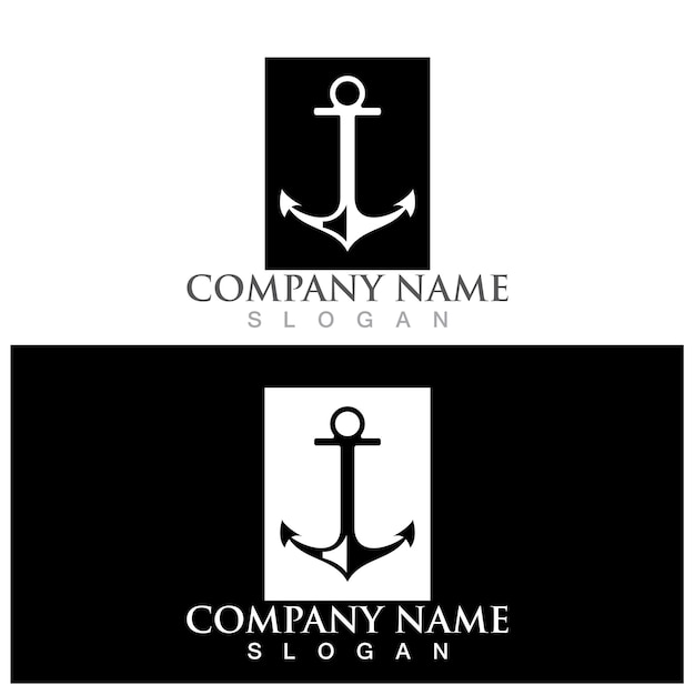 Anchor logo and vector template