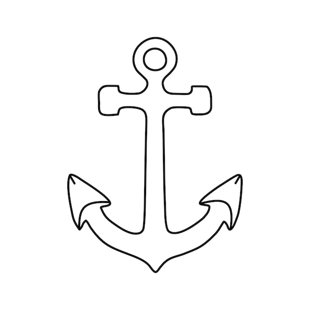 Premium Vector  Anchor vector illustration. cartoon anchor