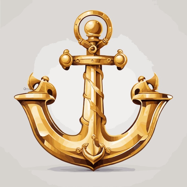 Anchor vector on white background