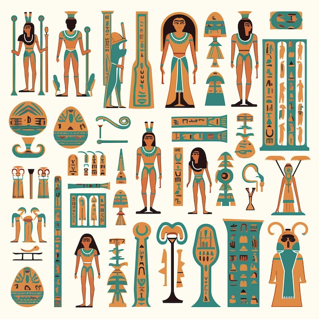 Vector ancient egyptian culture