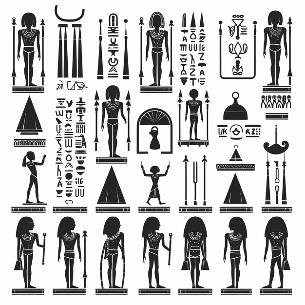 ベクトル 古代エジプトの文化