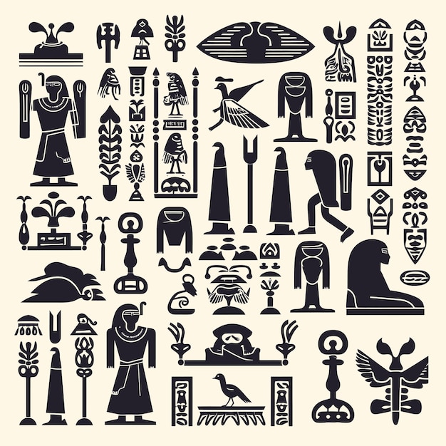 Vector ancient egyptian culture