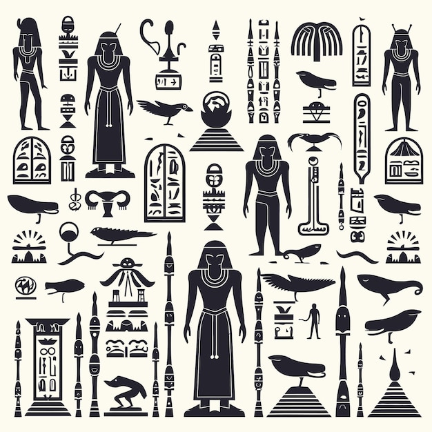 Vettore antica cultura egiziana