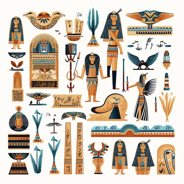 Vector ancient egyptian culture