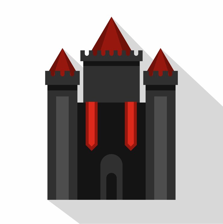 Vector ancient fort icon flat illustration of ancient fort vector icon for web isolated on white background