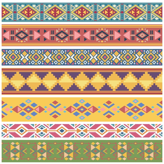 Ancient geometric native american pattern