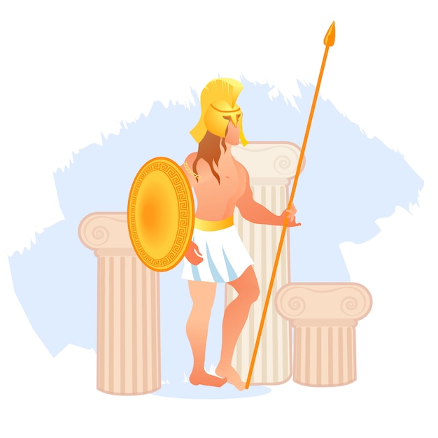 Ancient greece olympian god of war ares or mars