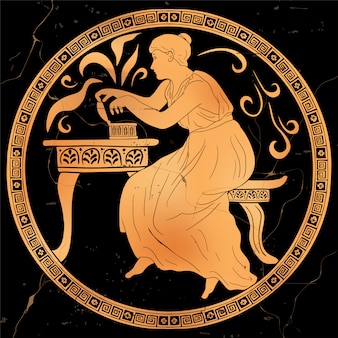 L'antica dea greca pandora apre una scatola e libera poteri malvagi. vecchia trama mitologica.