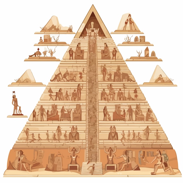 Vector ancient_pyramid_of_power_structure_vector