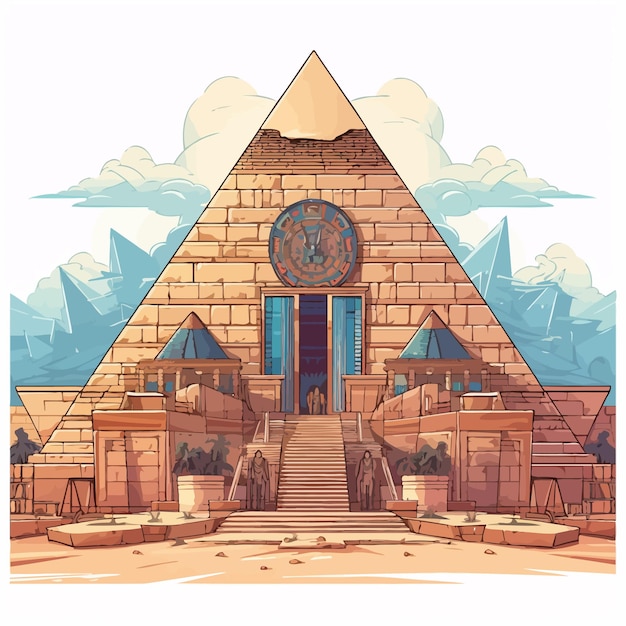 Vector ancient_pyramid_of_power_structure_vector