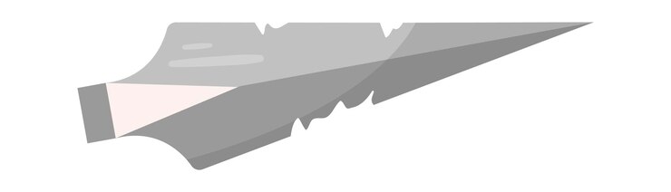 Vector ancient spear point vector illustration