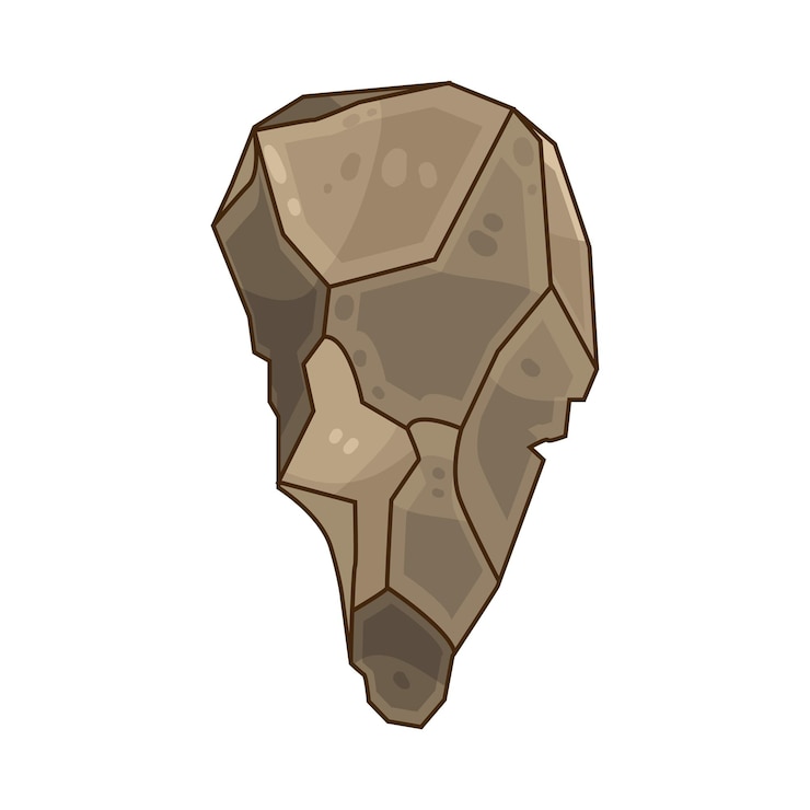 Vector ancient stone